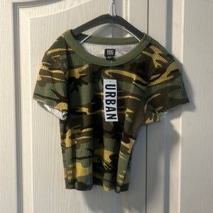 NWT BDG Urban Outfitters camo tee shirt